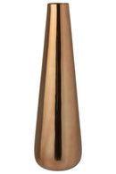 Floor Vase Aluminium Gold Colored Large