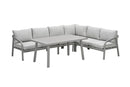 Monti lounge-diningset - 5-delig - taupe - rope grey sand - valley sand - Majorr