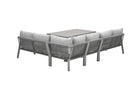 Monti lounge-diningset - 5-delig - taupe - rope grey sand - valley sand - Majorr