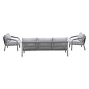 Monti loungeset - 4-delig - taupe - rope grey sand - valley sand - Majorr