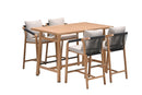 Monti barset - 5-delig- light teaklook - rope lava zwart - gobi sand - Majorr
