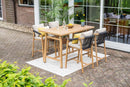 Monti barset - 5-delig- light teaklook - rope lava zwart - gobi sand - Majorr