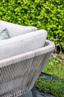 Monti lounge-diningset - 5-delig - carbon black -  rope taupe - valley sand - Majorr