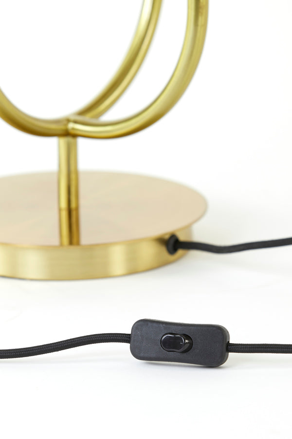 Tafellamp Magdala - Bruin/Goud - 3L