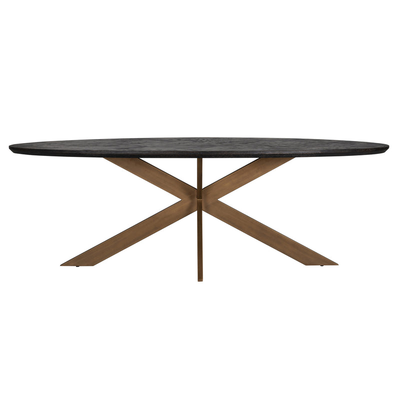 Eettafel Blackbone brass ovaal 230 - Majorr