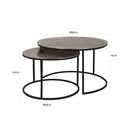 Salontafel Asher set van 2 - Majorr