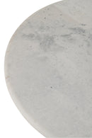 Dining Table Round Marble Off-White Large