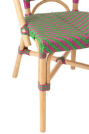 Dining Chair Geo Rattan Pink/Green