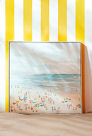 Painting Beach Acrylic Multicolored