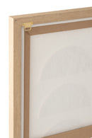 Wall Decoration 3D Objects Canvas White/Dark Green Assortment Of 2