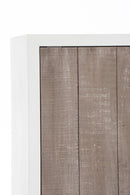 Painting Men Hanging Rectangle Acrylic White/Gold Colored