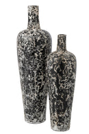 Vase Ruby Terracotta Black/White Large