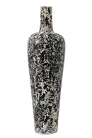 Vase Ruby Terracotta Black/White Large