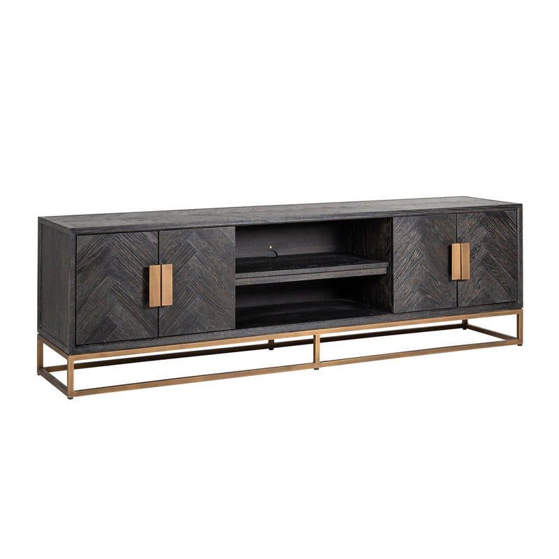 TV-dressoir Blackbone brass 4-deuren 200 - Majorr