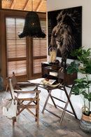 Chaise de réalisateur J Line en bois plissé/cuir cognac
