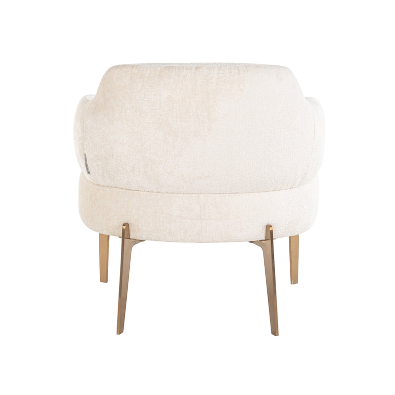 Fauteuil Venus white chenille - Majorr