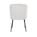 Stoel Fallon White Bouclé / black - Majorr