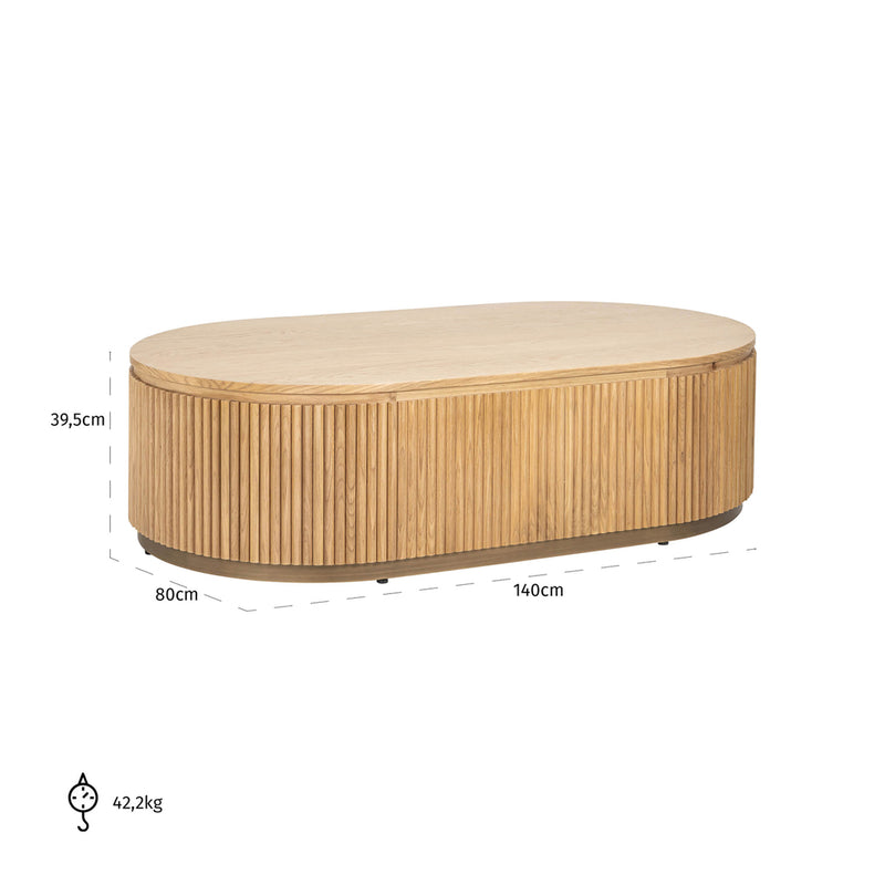 Salontafel Belfort capsule - Majorr