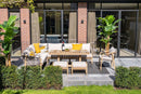 Santos dining fauteuil - acaciahout met white wash - rope taupe - grey sand - Majorr