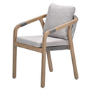 Santos dining fauteuil - acaciahout met white wash - rope taupe - grey sand - Majorr