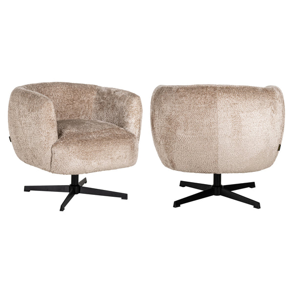 Draaifauteuil Estelle Sheep Nature - Majorr