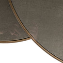 Salontafel Bloomville brass shagreen incl. glass tops (Set of 2)
