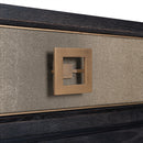 Console Bloomville brass shagreen