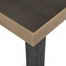 Eettafel Bloomville brass shagreen incl. glass top 200