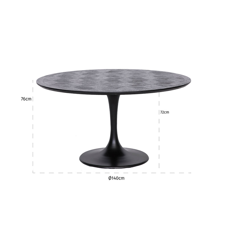 Eettafel Blax 140Ø - Majorr