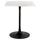 Bistrotafel Carlten black/white 65x65