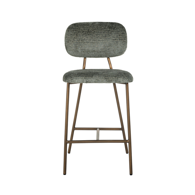 Counterstoel Xenia thyme fusion / brushed gold legs - Majorr