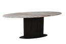 Eettafel Rashford Blush beige oval 200