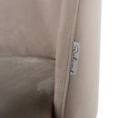 Stoel Alicia khaki velvet fire retardant - Majorr