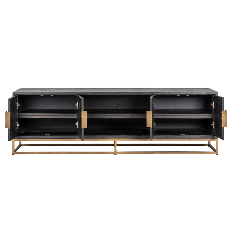 TV-dressoir Blackbone brass 4-deuren 200 - Majorr