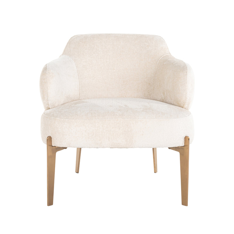 Fauteuil Venus white chenille - Majorr