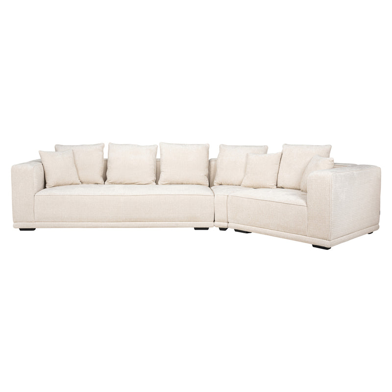 Sofa Lusso 4-zits beige chenille - Majorr