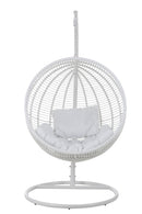 Hanging Chair Round Steel White