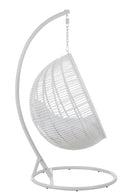 Hanging Chair Round Steel White