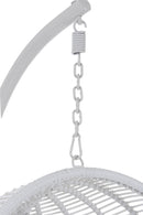 Hanging Chair Round Steel White