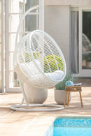 Hanging Chair Round Steel White
