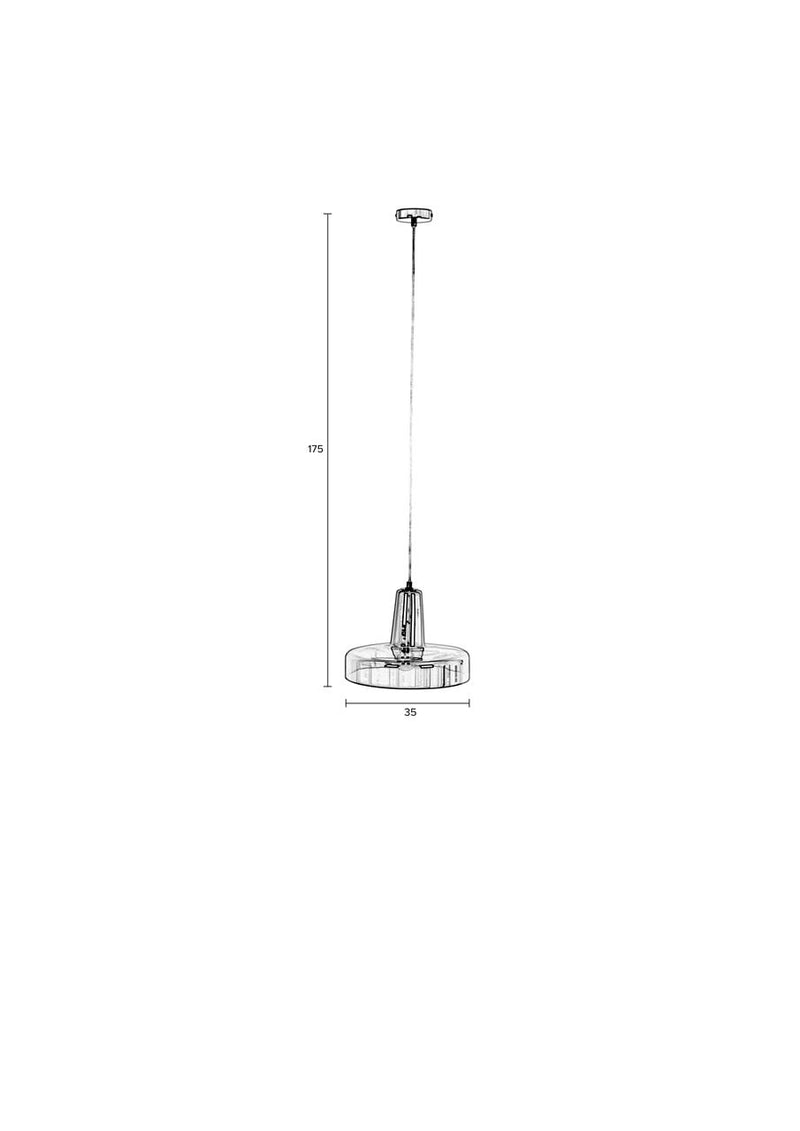 Pendant Lamp Anshin Medium Smoke - Majorr