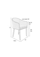 Armchair Catelyn Black - Majorr