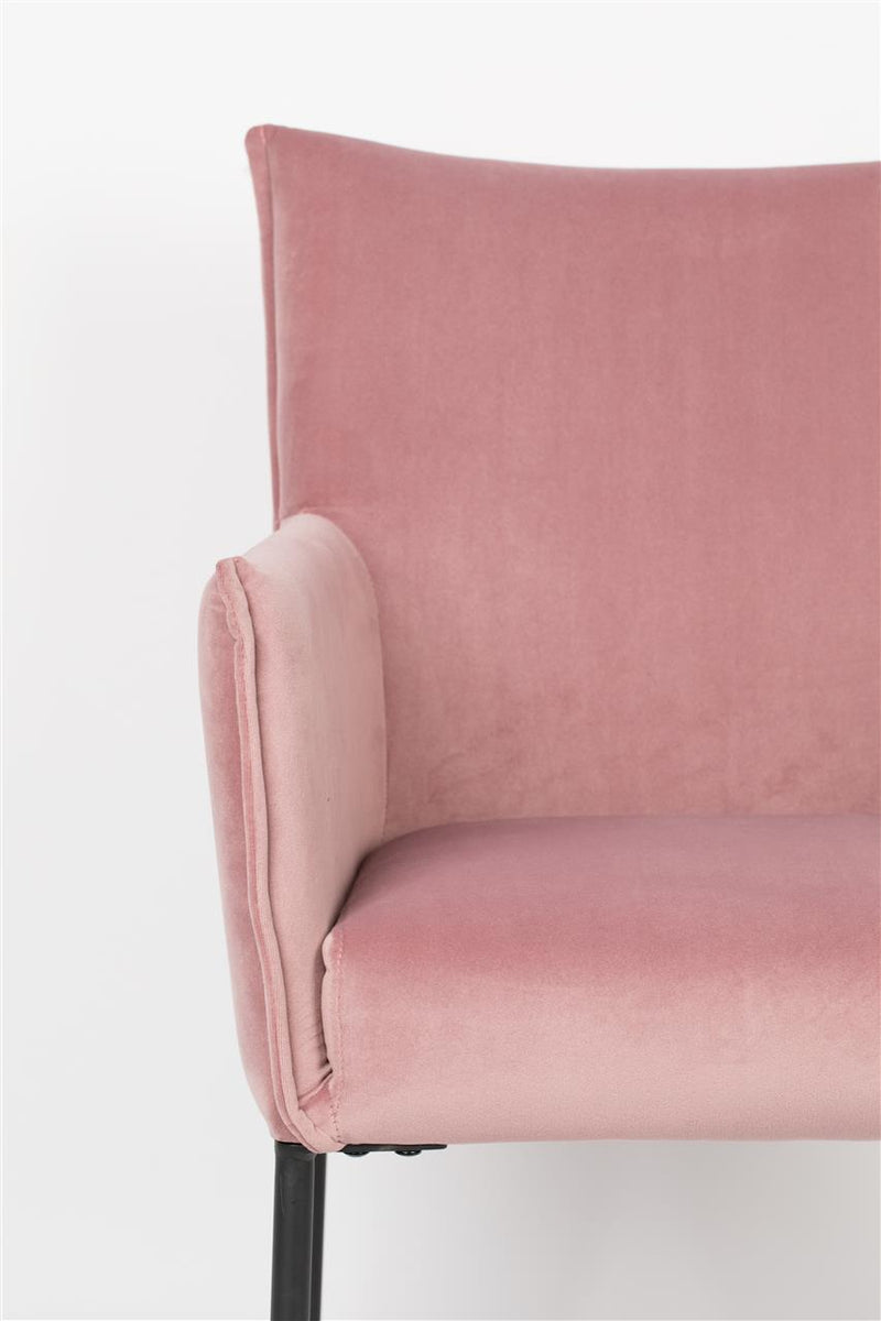 Armchair Dion Velvet Pink - Majorr