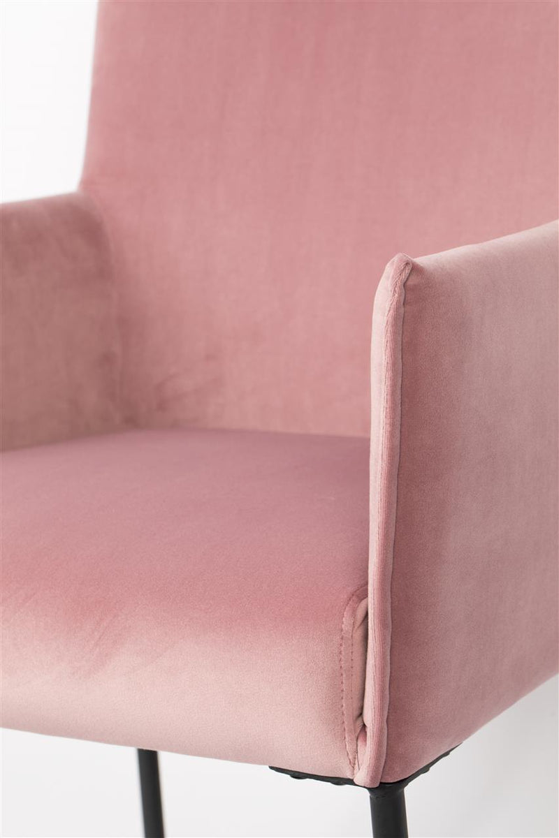 Armchair Dion Velvet Pink - Majorr