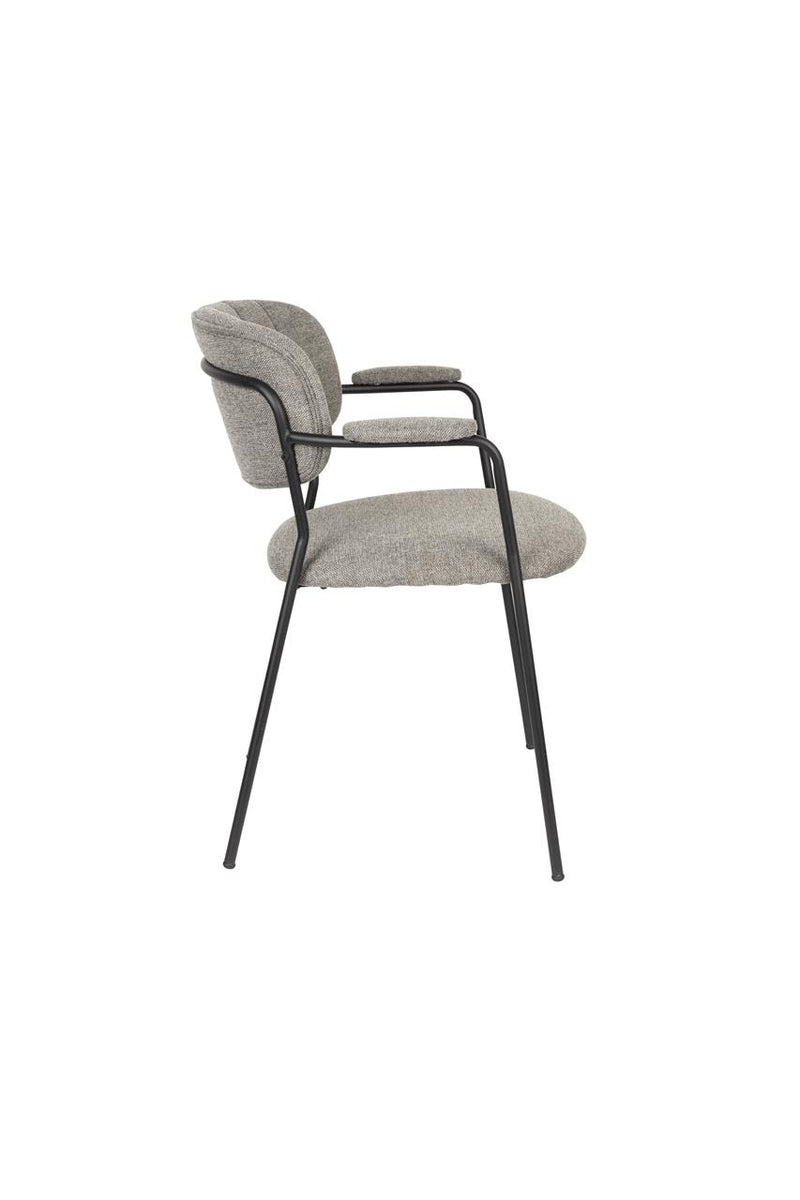 Armchair Jolien Black/Grey Fr - Majorr