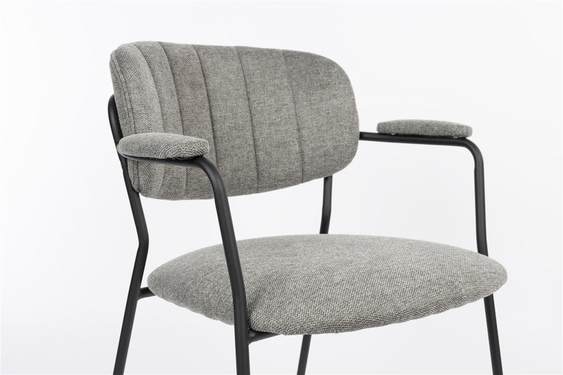 Armchair Jolien Black/Grey Fr - Majorr