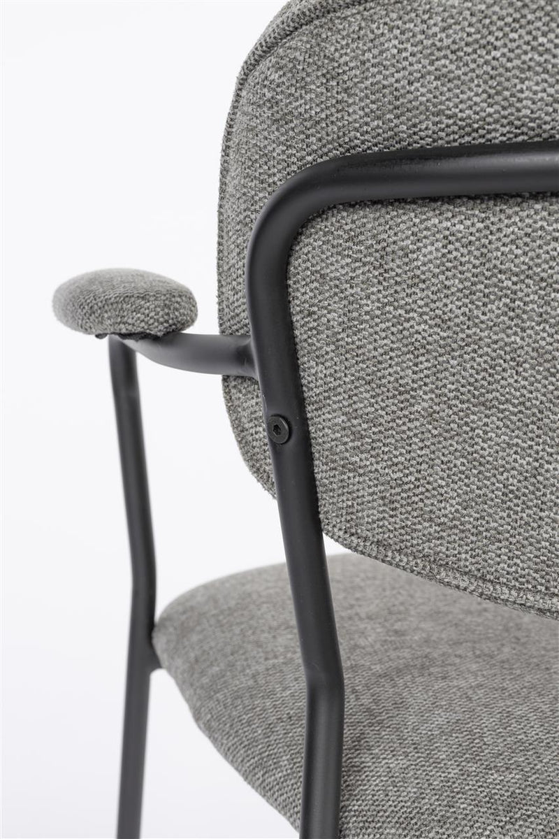 Armchair Jolien Black/Grey Fr - Majorr