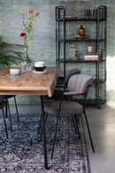 Armstoel Jolien Black/Dark Grey - Majorr