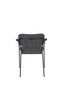Armstoel Jolien Black/Dark Grey - Majorr