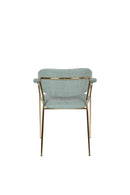Armchair Jolien Gold/Light Green - Majorr